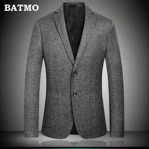 men's suits & blazers batmo 2021 arrival autumn casual gray men,male men,casual jackets men,plus-size 6809, White;black
men's suits & blazers batmo 2021 arrival autumn casual gray men,male men,casual jackets men,plus-size 6809, White;black