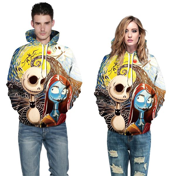 halloween happy face digital print women's casual hoodie fall/winter blast loose sports baseball, Black
halloween happy face digital print women's casual hoodie fall/winter blast loose sports baseball, Black