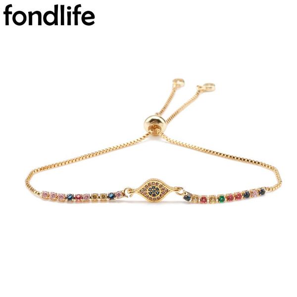 charm bracelets cubic zirconia stones gold-plated evil eye lucky copper chain slide bracelet women 2021 fashion cz trendy jewelry, Golden;silver
charm bracelets cubic zirconia stones gold-plated evil eye lucky copper chain slide bracelet women 2021 fashion cz trendy jewelry, Golden;silver