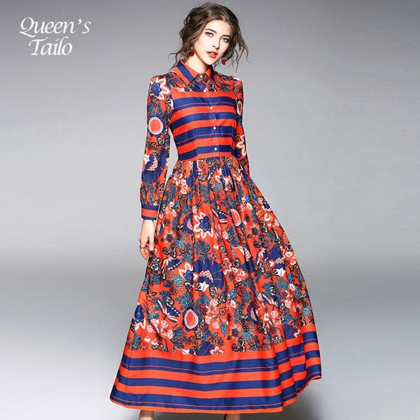 casual dresses woman vintage floral printed dress spring female maxi party ol runway 9026, Black;gray
casual dresses woman vintage floral printed dress spring female maxi party ol runway 9026, Black;gray