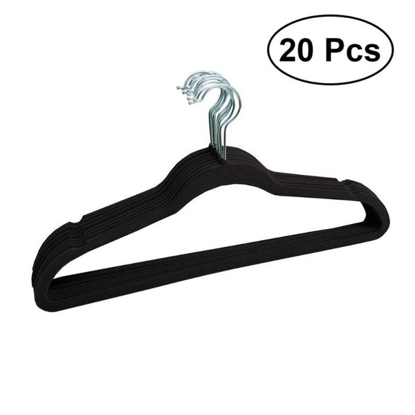 20pcs non-slip flocked clothes hangers shirts sweaters dress hanger hook drying rack (black) & racks
20pcs non-slip flocked clothes hangers shirts sweaters dress hanger hook drying rack (black) & racks