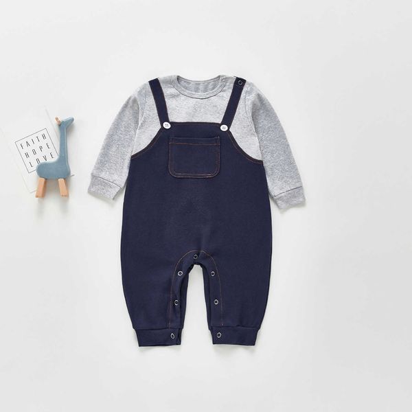 spring boy romper climbing suit casual fake two-piece climbing striped overalls cloth baby boy outfit 210701, Blue
spring boy romper climbing suit casual fake two-piece climbing striped overalls cloth baby boy outfit 210701, Blue