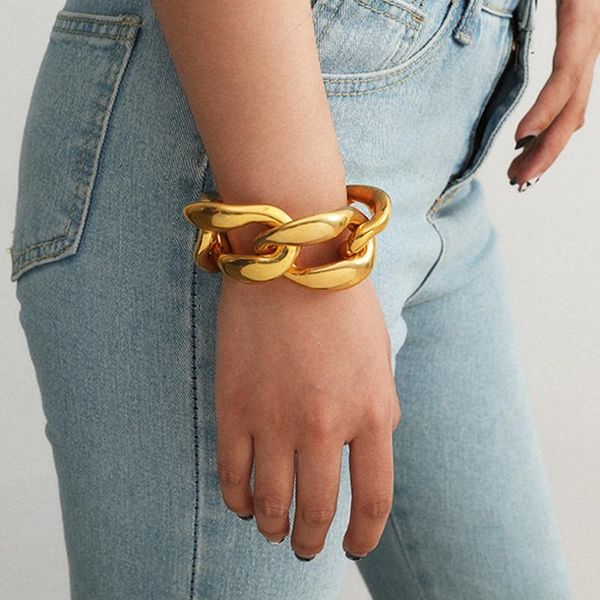 link, chain exaggerated thick punk hip hop women bracelets on hand bangles jewelry aesthetic fashion female now 2021, Black
link, chain exaggerated thick punk hip hop women bracelets on hand bangles jewelry aesthetic fashion female now 2021, Black