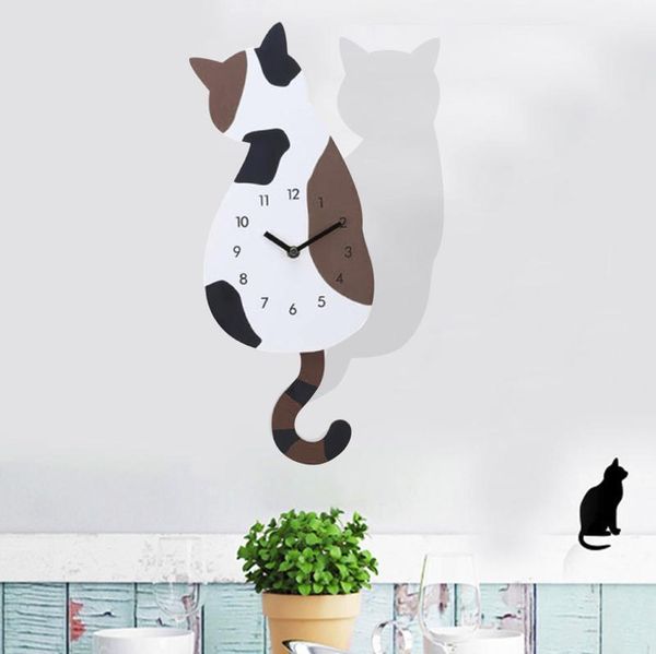 wall clocks creative cartoon cute cat clock home decor watch way tail move removable art decal sticker modern
wall clocks creative cartoon cute cat clock home decor watch way tail move removable art decal sticker modern