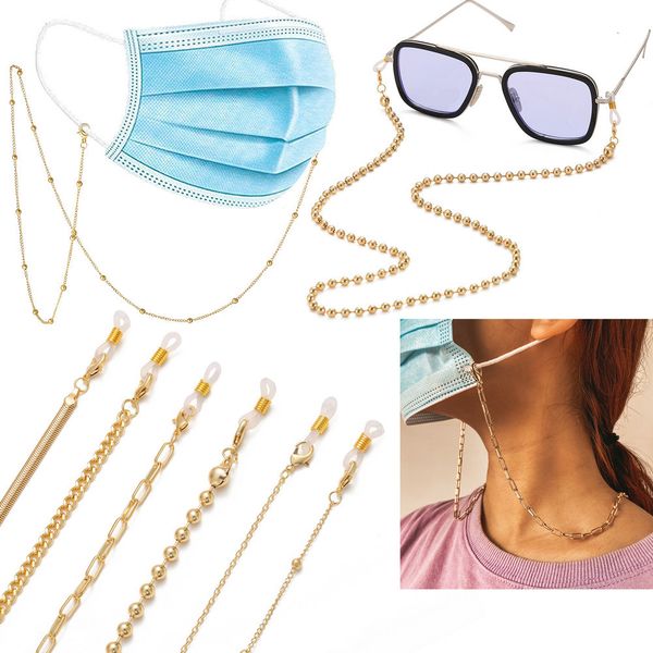 ins fashion mask glasses dual purpose rope color gold anti loss headset mask chain glasses chain, White;black
ins fashion mask glasses dual purpose rope color gold anti loss headset mask chain glasses chain, White;black