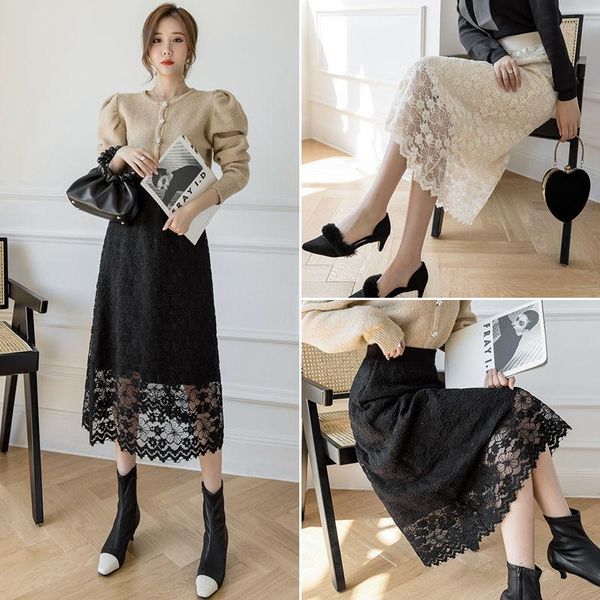 skirts plus size 2021 women two ways to wear casual elastic waist a-line skirt fashion lace slim elegant office lady, Black
skirts plus size 2021 women two ways to wear casual elastic waist a-line skirt fashion lace slim elegant office lady, Black