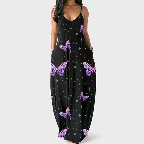 maternity dresses rainbow butterfly print dress women summer v neck sleeveless loose long maxi striped beachwear vestidos plus size, White
maternity dresses rainbow butterfly print dress women summer v neck sleeveless loose long maxi striped beachwear vestidos plus size, White