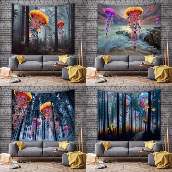 tapestries wall cloth painting jellyfish forest series tapestry polyester printing art magic background can be customized
tapestries wall cloth painting jellyfish forest series tapestry polyester printing art magic background can be customized