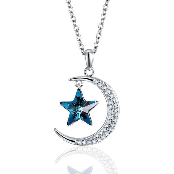 chains s925 silver star moon austrian crystal net red pendant female clavicle chain necklace
chains s925 silver star moon austrian crystal net red pendant female clavicle chain necklace