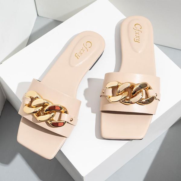 women flat slippers 2021 female outdoor beach slides chain flip flops summer open toe casual slip on sandal big size 42, Black
women flat slippers 2021 female outdoor beach slides chain flip flops summer open toe casual slip on sandal big size 42, Black