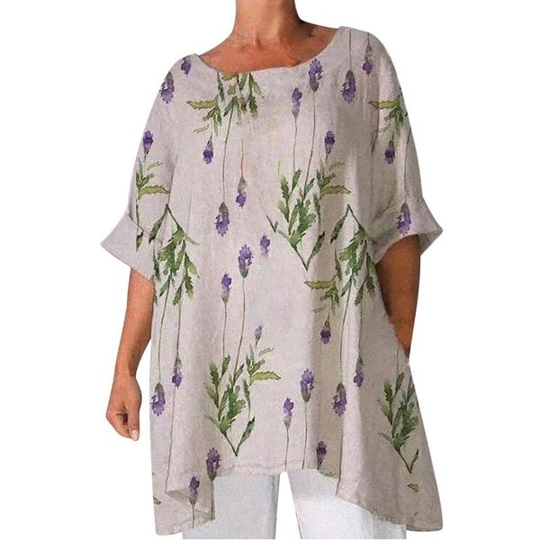 plus size t-shirt blouses women cotton and linen breathable ladies flower printed casual tunic female short sleeve clothes 2021, Black
plus size t-shirt blouses women cotton and linen breathable ladies flower printed casual tunic female short sleeve clothes 2021, Black