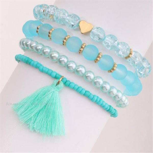 beaded, strands bohemian acrylic stone beads bracelet for women girls gift tassel elastic rope heart charm wrap pulseira feminina, Black
beaded, strands bohemian acrylic stone beads bracelet for women girls gift tassel elastic rope heart charm wrap pulseira feminina, Black