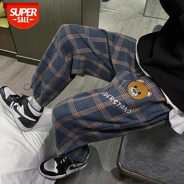 student hong kong style striped casual loose hip hop bear drawstring binding feet checkered net red men's and women's pants #ei45, Black
student hong kong style striped casual loose hip hop bear drawstring binding feet checkered net red men's and women's pants #ei45, Black