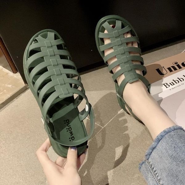 summer sandals women's ladies roma flat mixed color peep toe casual shoes outside sexy, Black
summer sandals women's ladies roma flat mixed color peep toe casual shoes outside sexy, Black