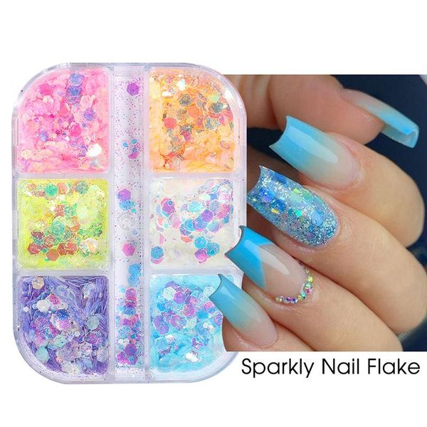 nail art kits 6grids mermaid sugar glitter powder glow in the dark luminous neon reflective pigment decor rubbing dust
nail art kits 6grids mermaid sugar glitter powder glow in the dark luminous neon reflective pigment decor rubbing dust