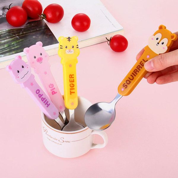 spoons 1 pc cartoon spoon animal students cute stylish colorful anti-scald stainless steel baby tableware
spoons 1 pc cartoon spoon animal students cute stylish colorful anti-scald stainless steel baby tableware