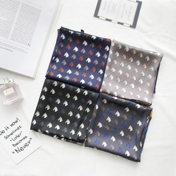 scarves women's summer korean version of small square new head printing simulation cartoon horse, Blue;gray
scarves women's summer korean version of small square new head printing simulation cartoon horse, Blue;gray