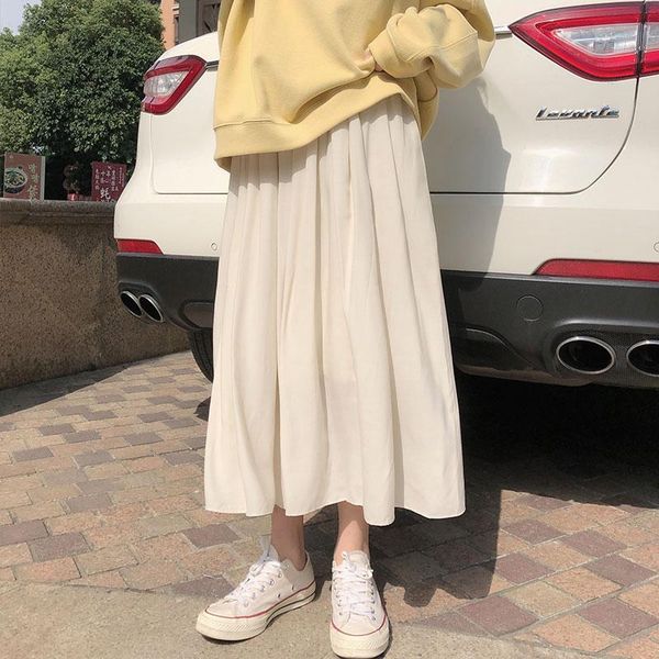 skirts 2021 spring autumn female long women high waist pleated skirt solid color a line vintage womens, Black
skirts 2021 spring autumn female long women high waist pleated skirt solid color a line vintage womens, Black