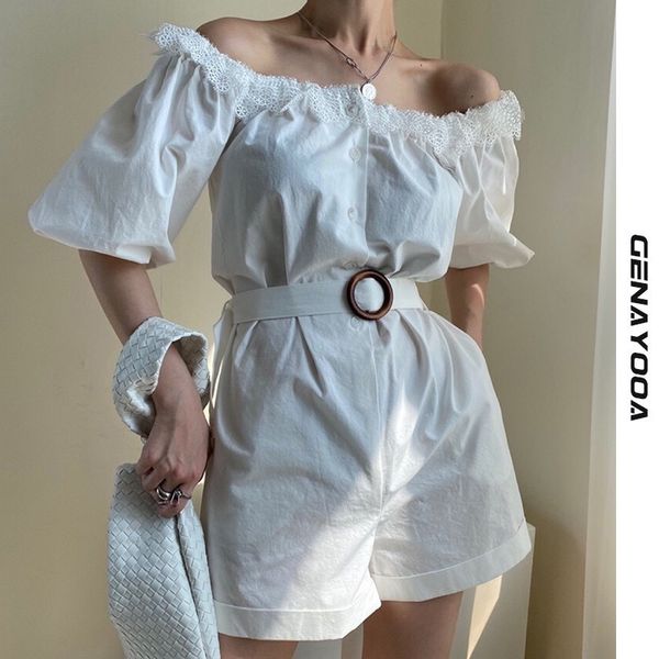genayooa summer rompers womens sleeve casual short elegant jumpsuit romper bodycon playsuit korean style 210417, Black;white
genayooa summer rompers womens sleeve casual short elegant jumpsuit romper bodycon playsuit korean style 210417, Black;white
