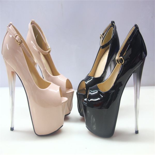 dress shoes women's platform ultra high heels 22 cm fish toe patent leather shoes t large size 4e1b, Black
dress shoes women's platform ultra high heels 22 cm fish toe patent leather shoes t large size 4e1b, Black