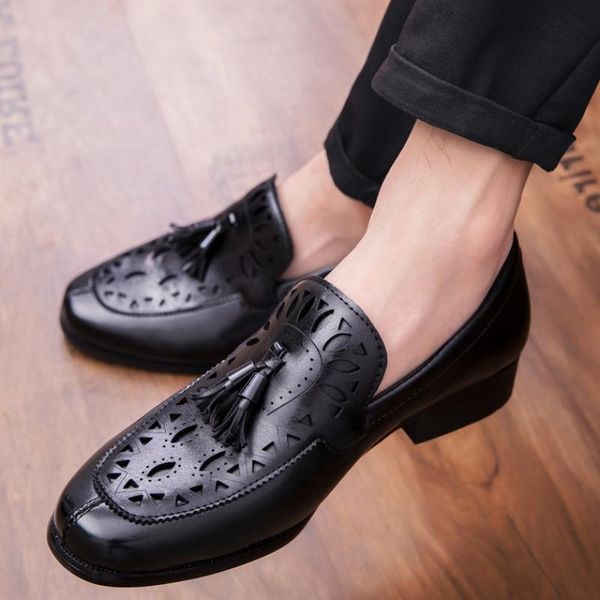 dress shoes men loafers pu leather fashion tassel slip-on mocassin homme, Black
dress shoes men loafers pu leather fashion tassel slip-on mocassin homme, Black