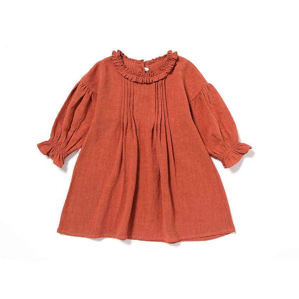 spring toddler kids baby girl dress pastoral style ruffles long sleeve solid cotton linen party casual dress children's clothes g1215, Red;yellow
spring toddler kids baby girl dress pastoral style ruffles long sleeve solid cotton linen party casual dress children's clothes g1215, Red;yellow