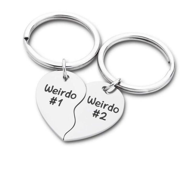 keychains friends keychain keyring "weirdo 1 weirdo 2" friendship jewelry gift for teen girls bff boyfriend girlfriend husband wif, Silver
keychains friends keychain keyring "weirdo 1 weirdo 2" friendship jewelry gift for teen girls bff boyfriend girlfriend husband wif, Silver