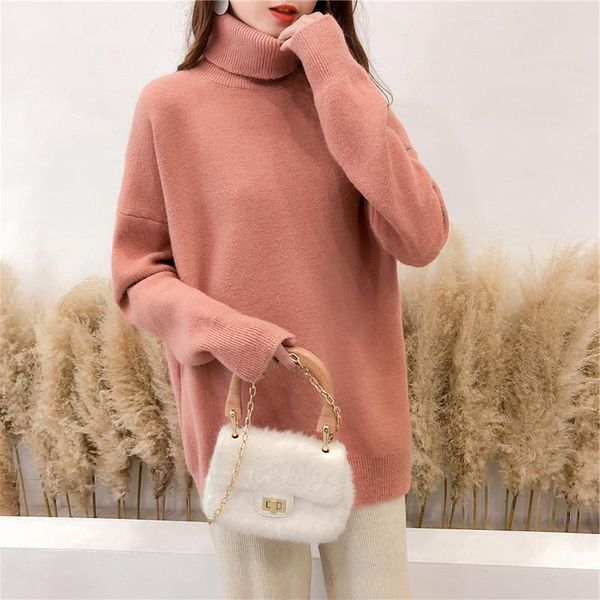 sweaters women winter turtleneck sweaters warm thick solid pullover cashmere jumpers soft casual knitwear sweater pull femme, White;black
sweaters women winter turtleneck sweaters warm thick solid pullover cashmere jumpers soft casual knitwear sweater pull femme, White;black
