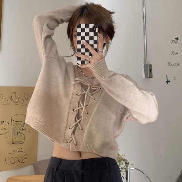 women's sweaters autumn and winter french style loose v-neck long-sleeved sweater casual lace-up solid color base, White;black
women's sweaters autumn and winter french style loose v-neck long-sleeved sweater casual lace-up solid color base, White;black