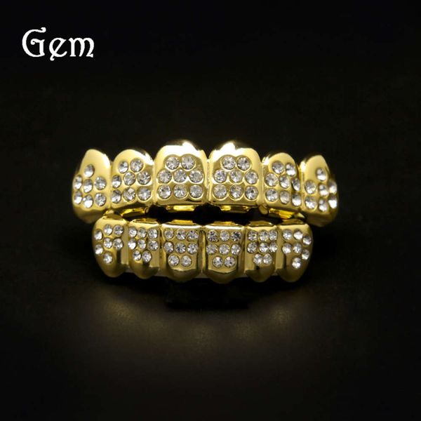 shiny gold-plated 6 8 diamond teeth inlaid braces hip-hop accessories, Silver
shiny gold-plated 6 8 diamond teeth inlaid braces hip-hop accessories, Silver