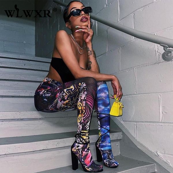 women's leggings wlwxr summer streetwear print high waist skinny women elastic workout sweatpants female fitness gym long 2021, Black
women's leggings wlwxr summer streetwear print high waist skinny women elastic workout sweatpants female fitness gym long 2021, Black