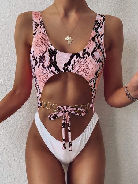 women's swimwear swimsuit 2021 seperated eyelet bikini bow stitching leopard bathing suits, White;black
women's swimwear swimsuit 2021 seperated eyelet bikini bow stitching leopard bathing suits, White;black