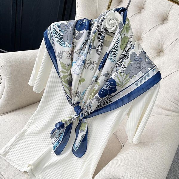 scarves 2021 silk scarf ladies square 90*90cm hoof-shaped sjaal foulard printed bandanna shawl satin headscarf headsca, Blue;gray
scarves 2021 silk scarf ladies square 90*90cm hoof-shaped sjaal foulard printed bandanna shawl satin headscarf headsca, Blue;gray