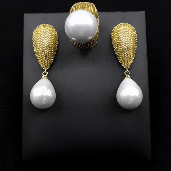 earrings & necklace sederyla trendy luxury pearl drop ring 2pcs jewelry sets for women floral bridal wedding party dress daily accessories, Silver
earrings & necklace sederyla trendy luxury pearl drop ring 2pcs jewelry sets for women floral bridal wedding party dress daily accessories, Silver