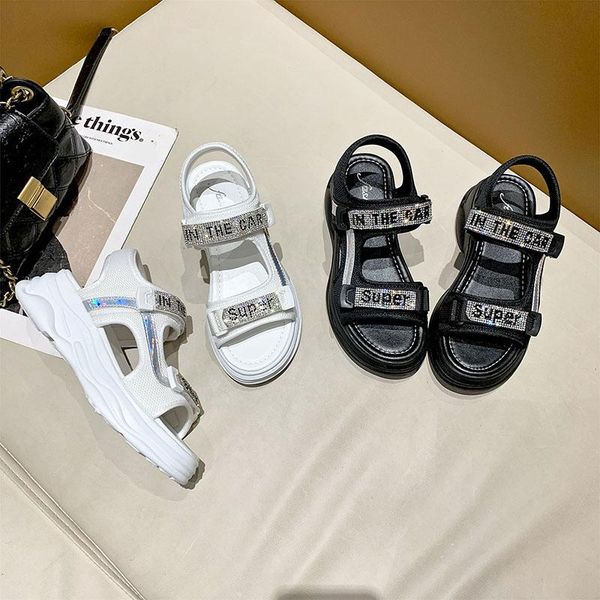 sandals sports female summer 2021 fashion rhinestone leisure all-match thick-soled lightweight student beach shoes, Black
sandals sports female summer 2021 fashion rhinestone leisure all-match thick-soled lightweight student beach shoes, Black