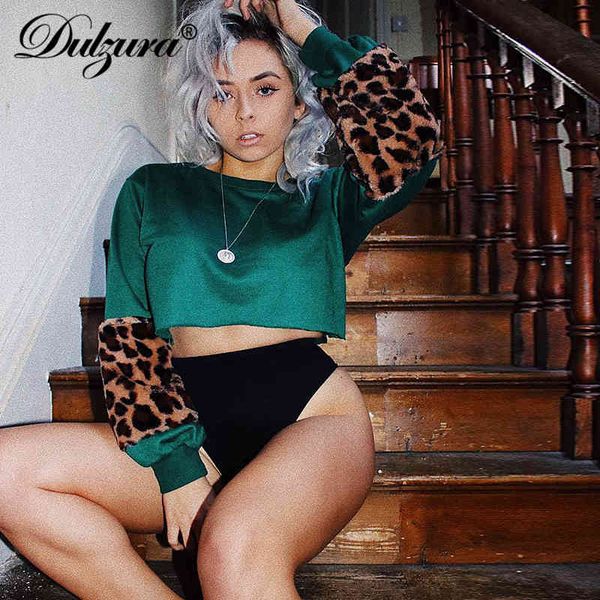 dulzura women's shirt pullover splice long sleeve leopard print crop autumn winter clothes streetwear fashion plus size, White
dulzura women's shirt pullover splice long sleeve leopard print crop autumn winter clothes streetwear fashion plus size, White