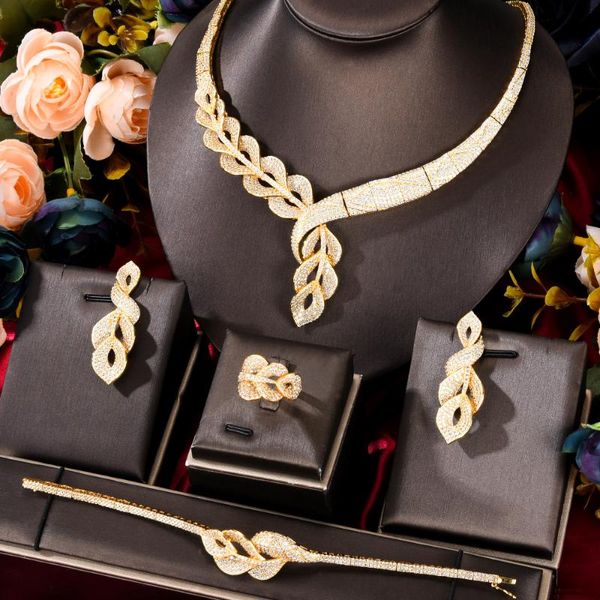 earrings & necklace godki luxury trendy flowers african jewelry sets for women wedding cubic zircon cz dubai bridal set, Silver
earrings & necklace godki luxury trendy flowers african jewelry sets for women wedding cubic zircon cz dubai bridal set, Silver
