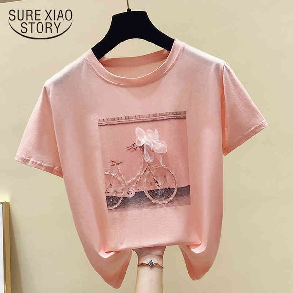summer short sleeve t pink shirts women print ladies shirt camisetas feminina fashion o-neck blusas 4767 50 210417, White
summer short sleeve t pink shirts women print ladies shirt camisetas feminina fashion o-neck blusas 4767 50 210417, White