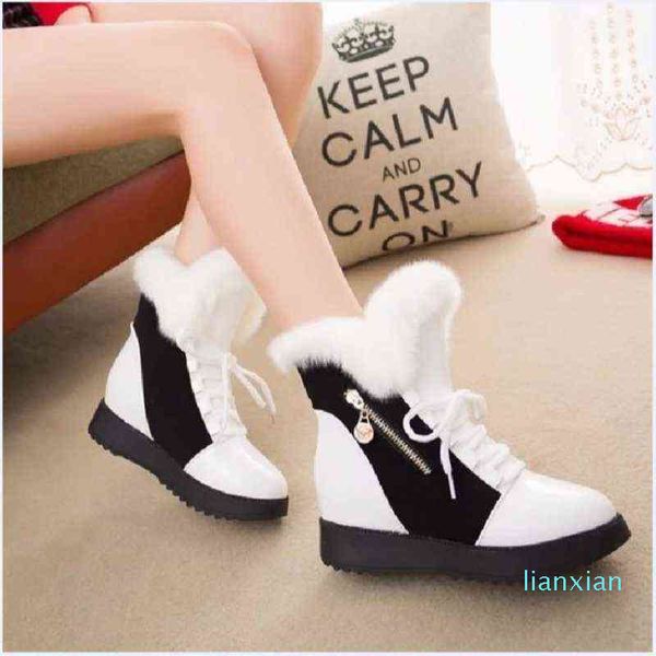 women winter high boots keep warm snow color matching plush casual simplicity water proof thick bottom cotton, Black
women winter high boots keep warm snow color matching plush casual simplicity water proof thick bottom cotton, Black