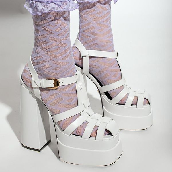 luxury designers high heeled womens sandals la medusa juno dress shoes calf leather ankle strap side buckle platform heels shoe square toe w, Black
luxury designers high heeled womens sandals la medusa juno dress shoes calf leather ankle strap side buckle platform heels shoe square toe w, Black