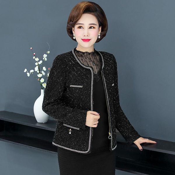 spring elegant mother jacket coat mom thin women autumn jackets for women's, Black;brown
spring elegant mother jacket coat mom thin women autumn jackets for women's, Black;brown