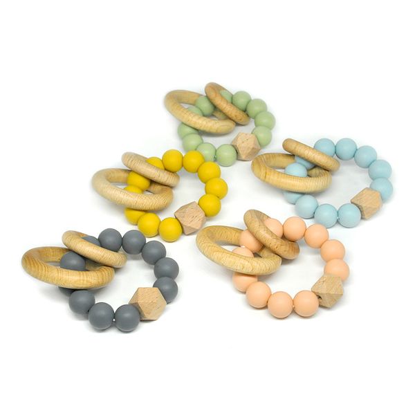 silicone teether bracelet organic wooden ring natural teething grasping toy silicone bead toddler teether newborn diy baby gift
silicone teether bracelet organic wooden ring natural teething grasping toy silicone bead toddler teether newborn diy baby gift