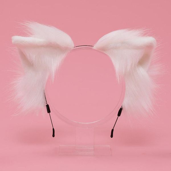 hair accessories simulation animal ears plush headband cute cosplay headdress cat can bend, Slivery;white
hair accessories simulation animal ears plush headband cute cosplay headdress cat can bend, Slivery;white