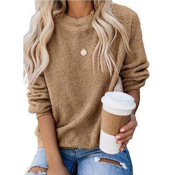 women sweatshirt autumn winter warm plush o-neck solid color loose plus size hoodies casual female street pullovers women's & sweatshi, Black
women sweatshirt autumn winter warm plush o-neck solid color loose plus size hoodies casual female street pullovers women's & sweatshi, Black