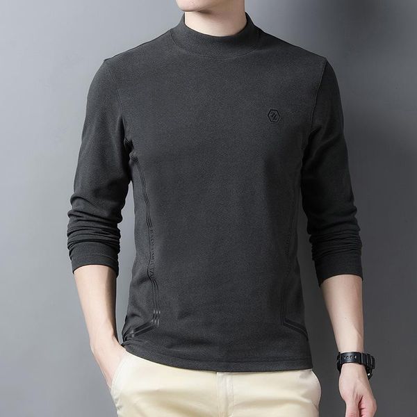 men's t-shirts double sided velvet long sleeve t shirt men half high collar fashion printed tshirt turtleneck winter streetwear brand, White;black
men's t-shirts double sided velvet long sleeve t shirt men half high collar fashion printed tshirt turtleneck winter streetwear brand, White;black