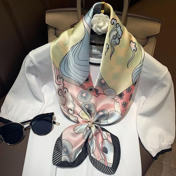 scarves 2021 fashion 70x70cm small shawl summer sunscreen silk korean print bandanna female dustproof square kerchief, Blue;gray
scarves 2021 fashion 70x70cm small shawl summer sunscreen silk korean print bandanna female dustproof square kerchief, Blue;gray