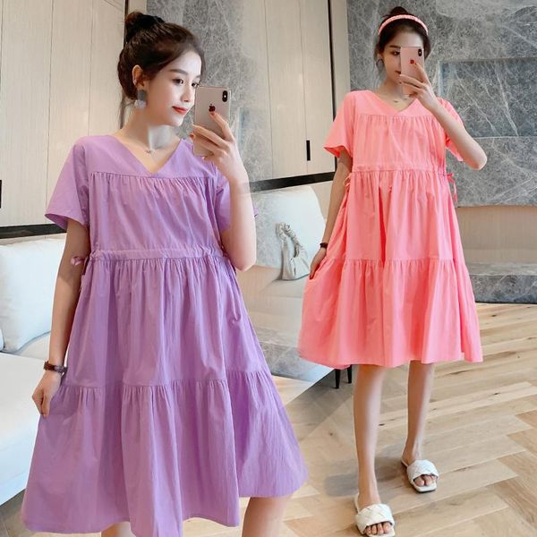 arrive summer maternity dress woman casual short sleeve large size dresses pregnant clothing md-02948, White
arrive summer maternity dress woman casual short sleeve large size dresses pregnant clothing md-02948, White