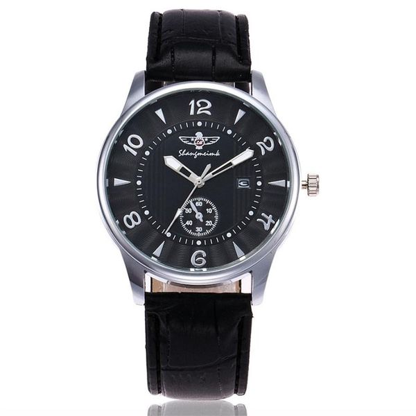 wristwatches men business watch luxury leather sport watches quartz clock relogio masculino, Slivery;brown
wristwatches men business watch luxury leather sport watches quartz clock relogio masculino, Slivery;brown