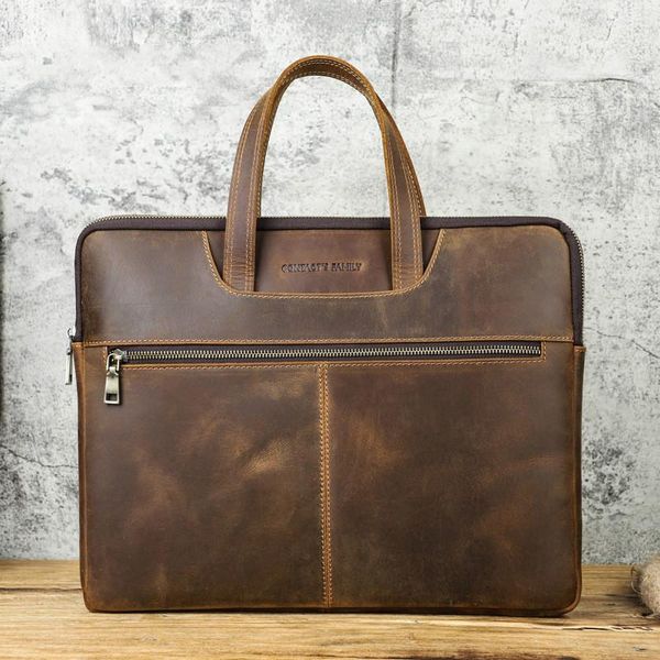 briefcases crazy horse genuine leather vintage lapbag for 15.6 inch computer notebook office men women briefcase business work bags
briefcases crazy horse genuine leather vintage lapbag for 15.6 inch computer notebook office men women briefcase business work bags