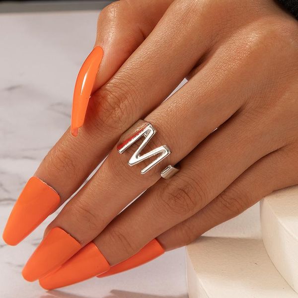 silver color letter m finger rings for women bohemia adjustable geometry joint midi metal ring jewelry anillos 17853 wedding, Slivery;golden 
silver color letter m finger rings for women bohemia adjustable geometry joint midi metal ring jewelry anillos 17853 wedding, Slivery;golden